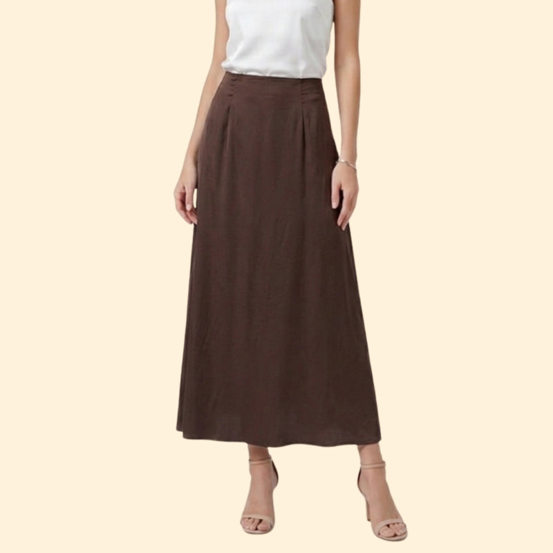 Women’s Pleated Maxi Skirt with High Waist