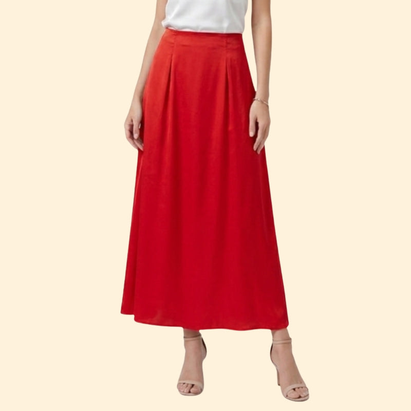Women’s Pleated Maxi Skirt with High Waist