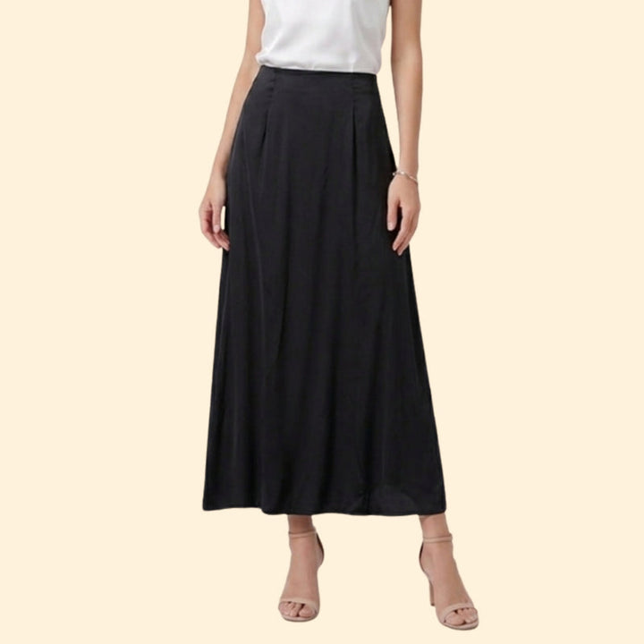 Women’s Pleated Maxi Skirt with High Waist