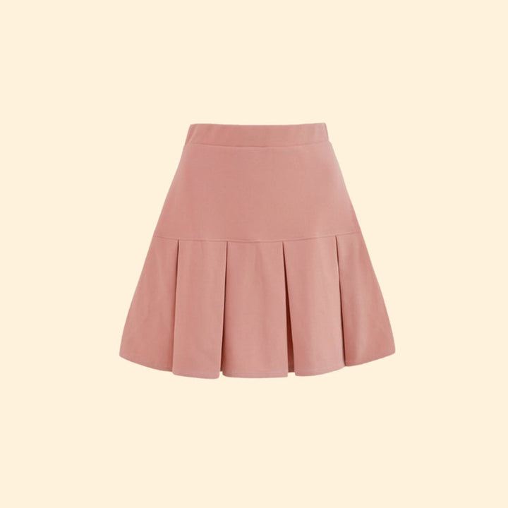 Women’s Pleated Mini Skirt with High Waist