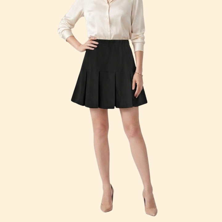 Women’s Pleated Mini Skirt with High Waist