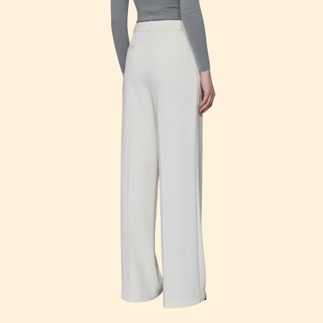 Women’s Pleated Pants with Wide Leg