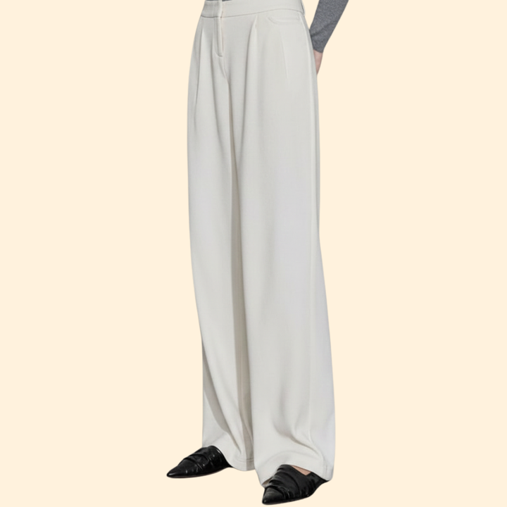 Women’s Pleated Pants with Wide Leg