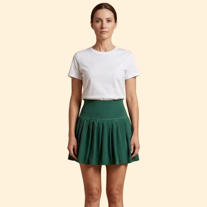 Women’s Pleated Skirt with High-Waist Fit