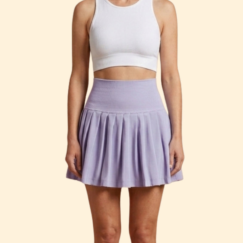Women’s Pleated Skirt with High-Waist Fit