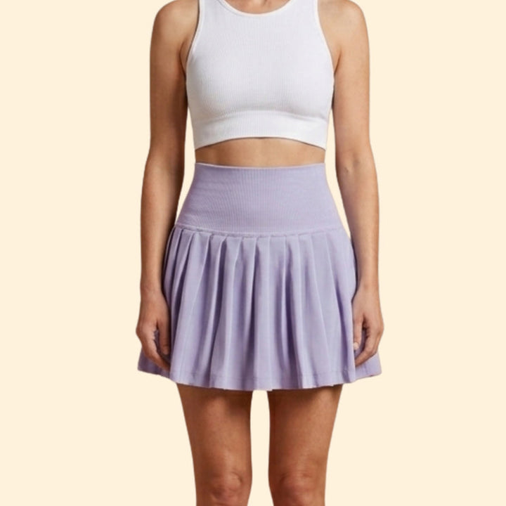 Women’s Pleated Skirt with High-Waist Fit
