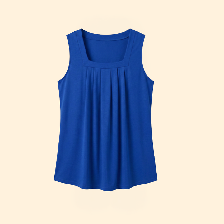 Women’s Sleeveless Top with Square Neckline