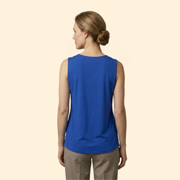 Women’s Sleeveless Top with Square Neckline