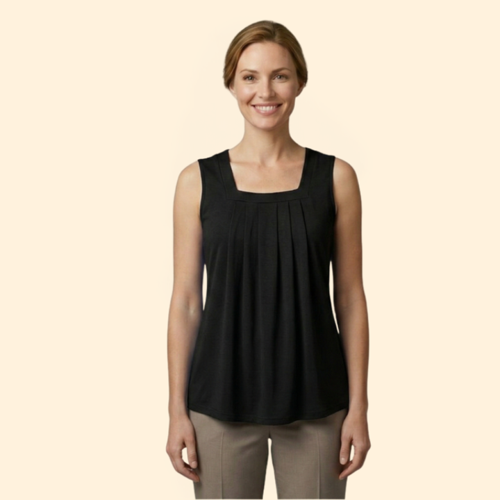 Women’s Sleeveless Top with Square Neckline