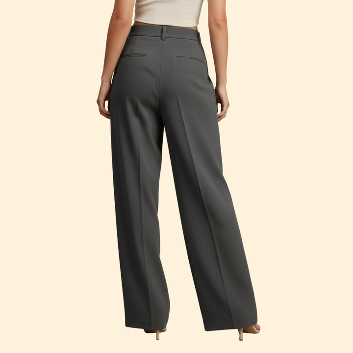 Women’s Pleated Trousers with Straight Leg