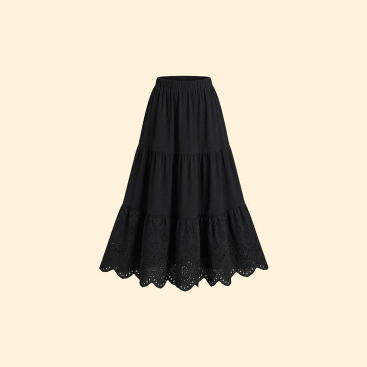 Women’s Plus Size A-Line Skirt with Elastic Waist