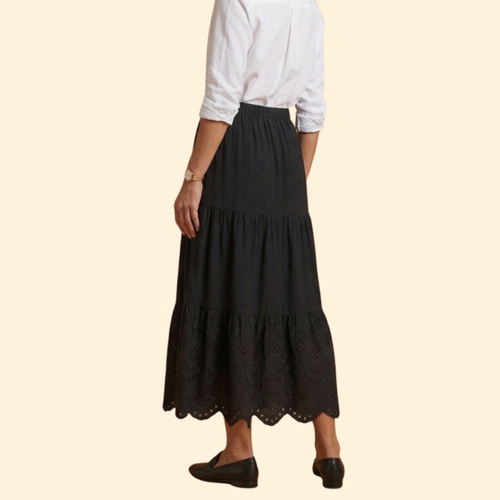 Women’s Plus Size A-Line Skirt with Elastic Waist