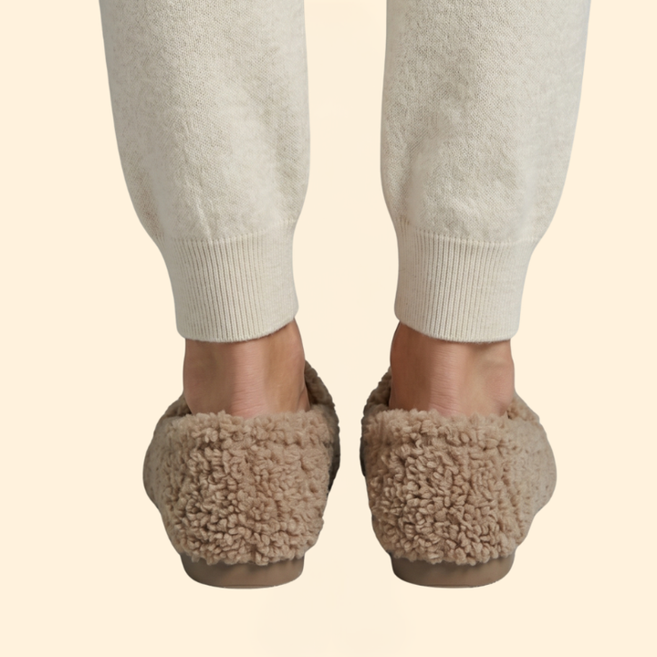 Women's Plush Loafers with Slip-On Design