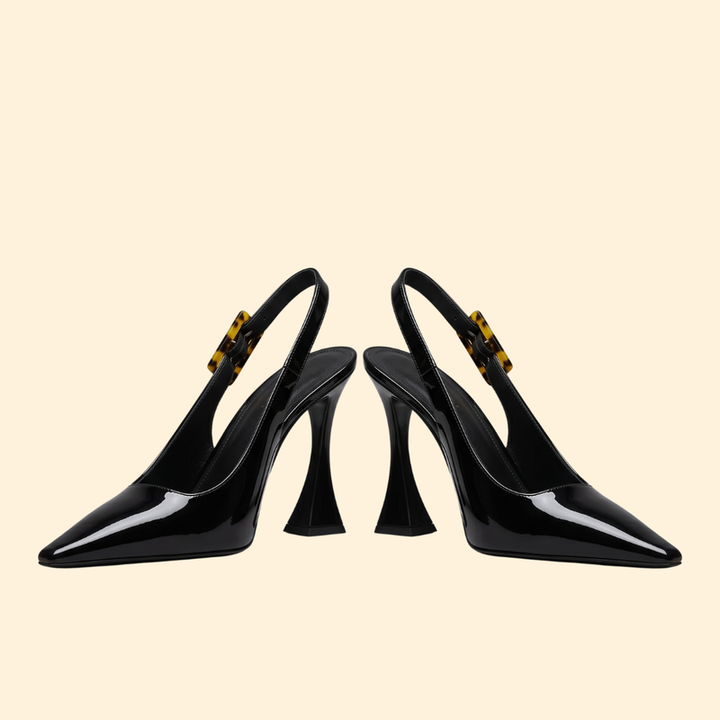 Women's Pointed Toe Pumps with Ankle Strap