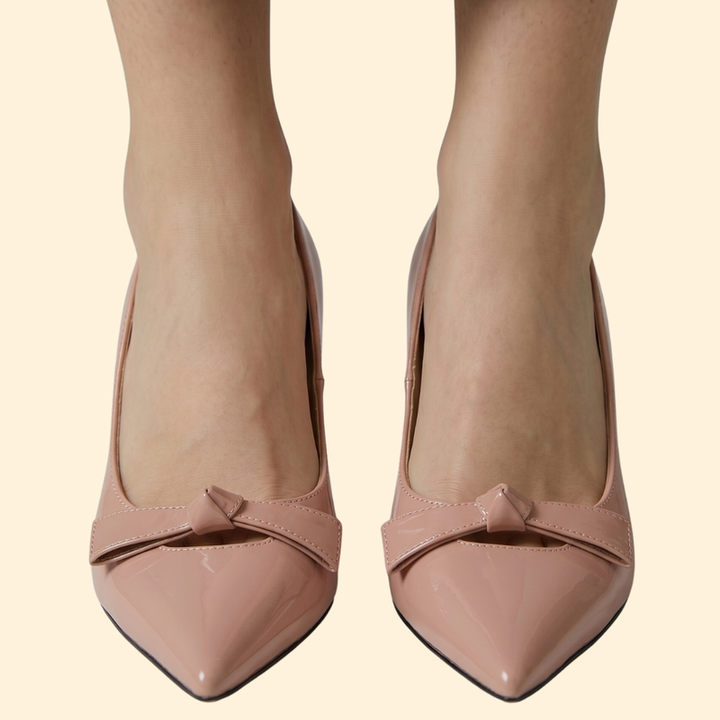 Women’s Pointed Toe Pumps with Bow Detail