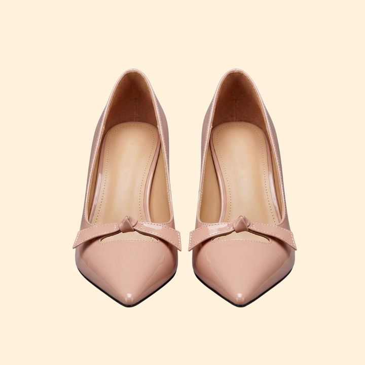 Women’s Pointed Toe Pumps with Bow Detail