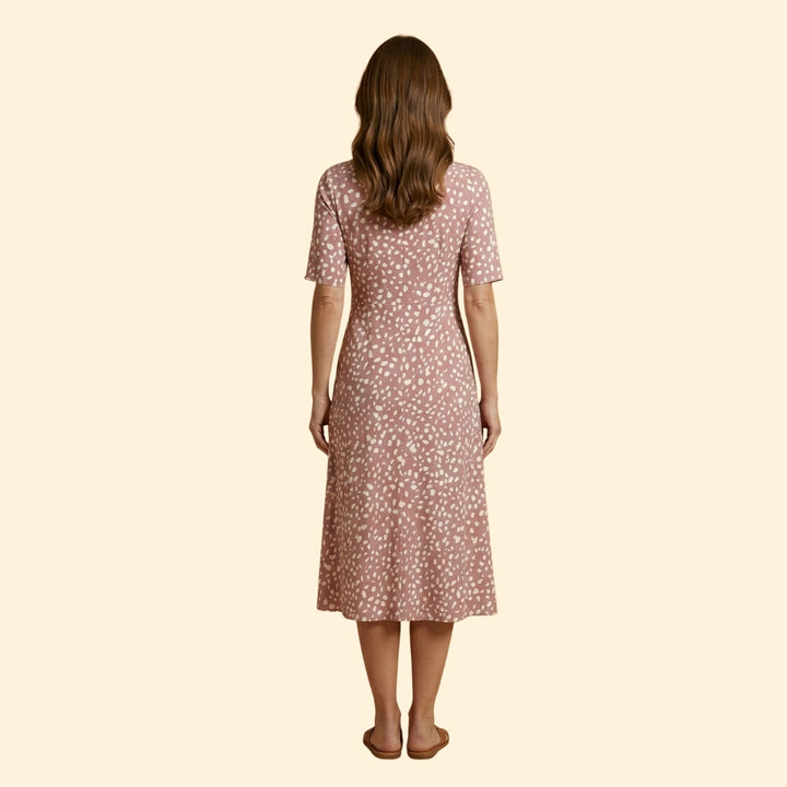 Women's Polka Dot Midi Dress