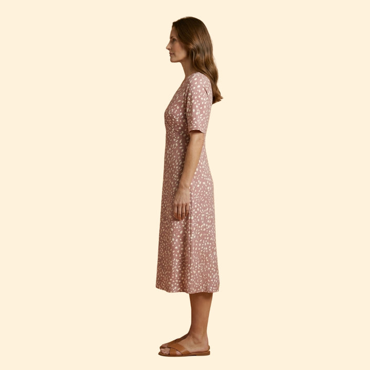 Women's Polka Dot Midi Dress