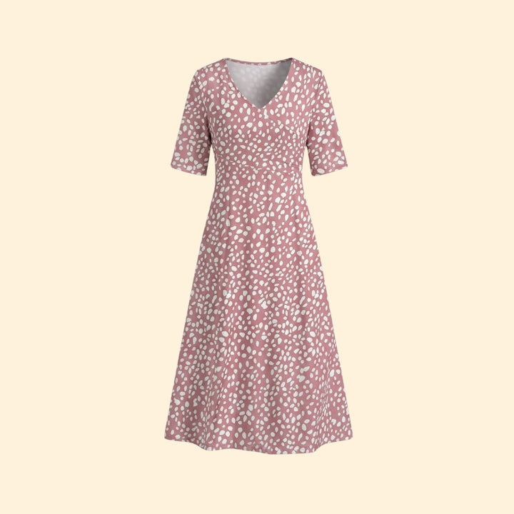 Women's Polka Dot Midi Dress