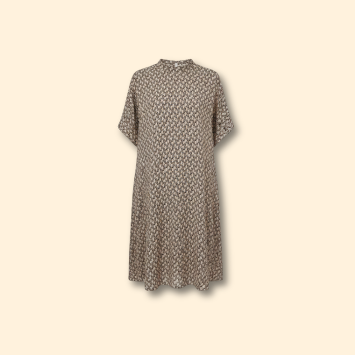 Women's Printed Dress with Side Slit