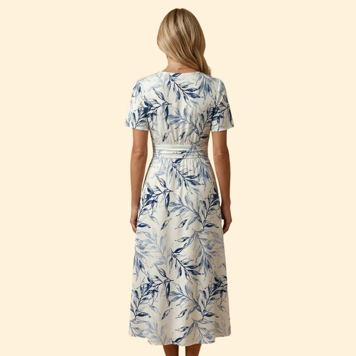 Women's Printed Dress with Wrap