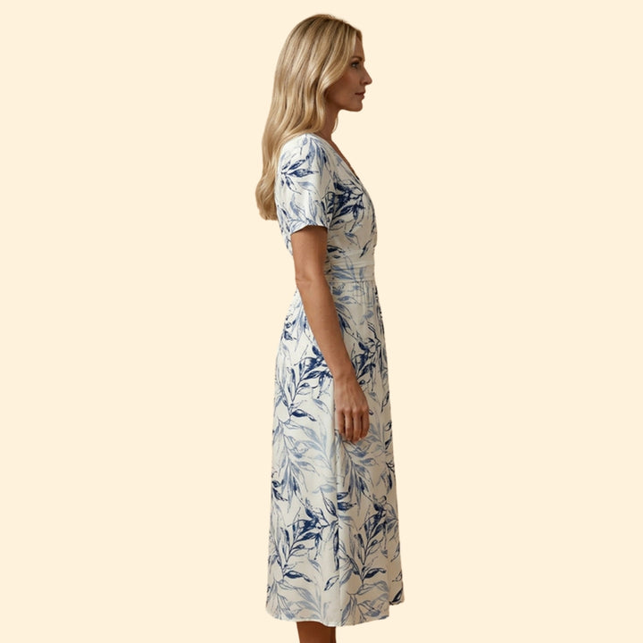 Women's Printed Dress with Wrap