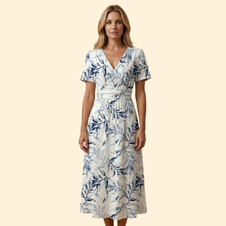 Women's Printed Dress with Wrap