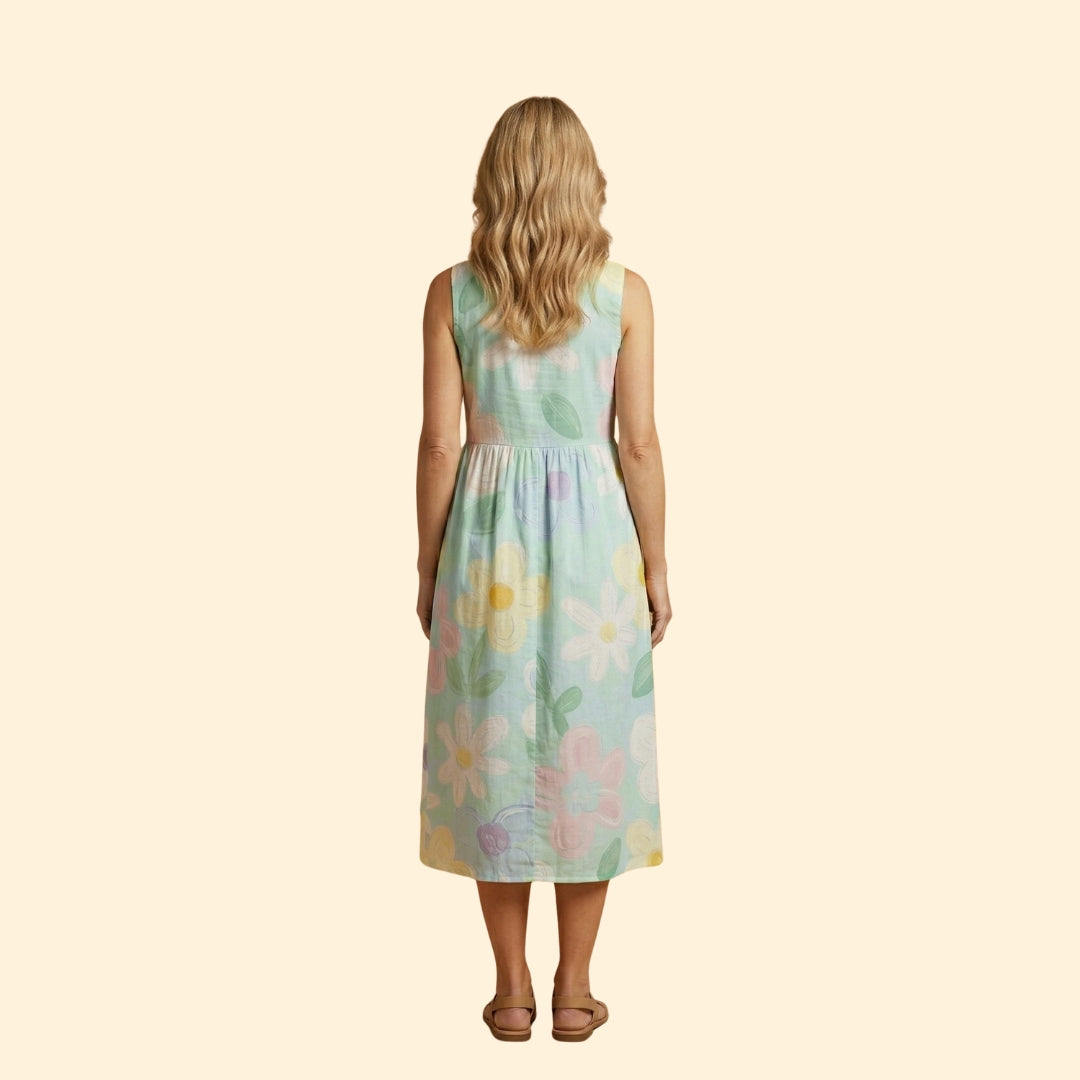 Women's Printed Midi Dress
