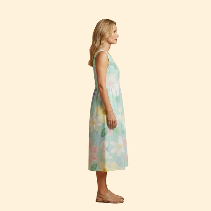 Women's Printed Midi Dress