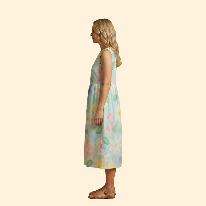 Women's Printed Midi Dress