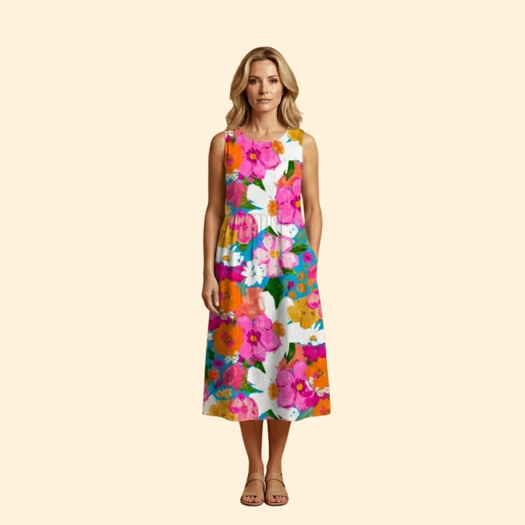 Women's Printed Midi Dress