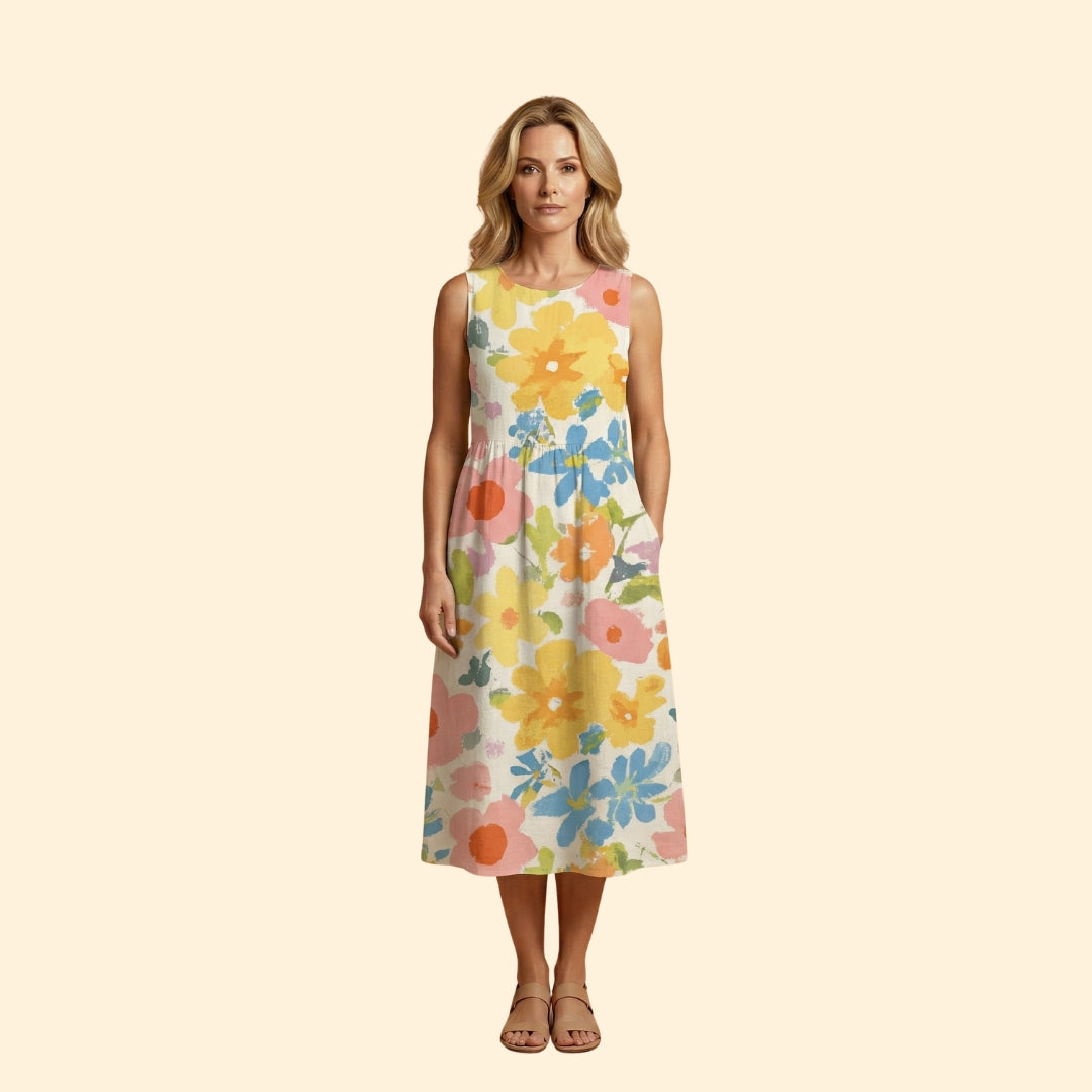 Women's Printed Midi Dress