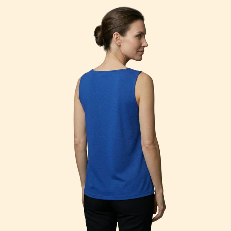 Women's Printed Top with Square Neckline
