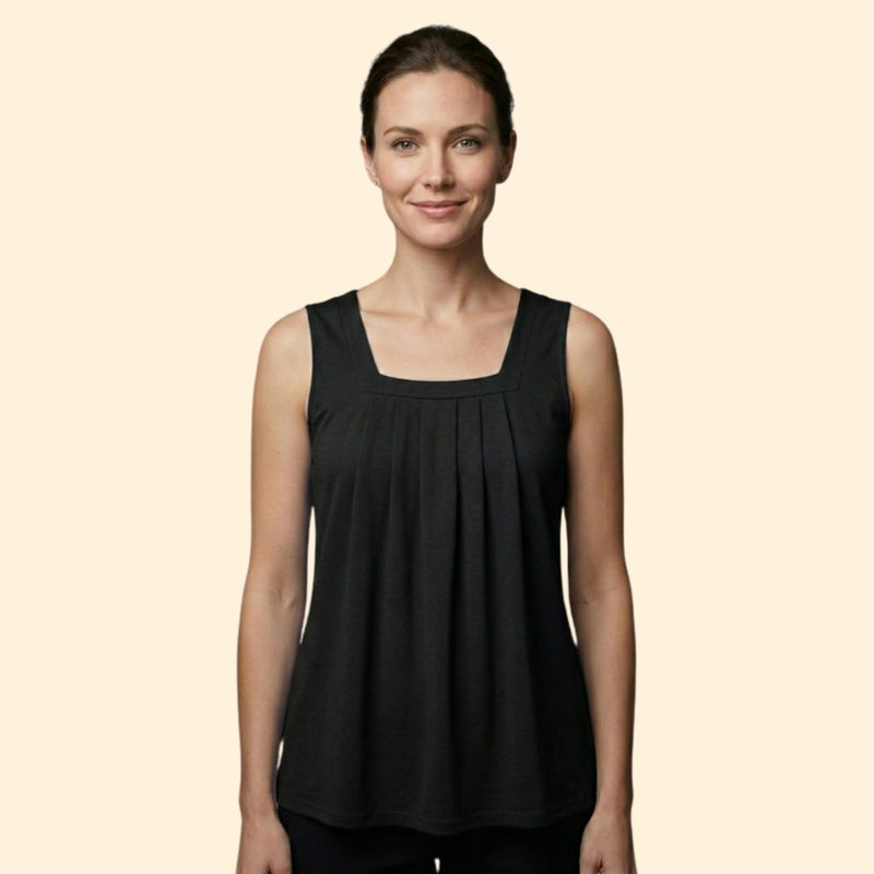 Women's Printed Top with Square Neckline