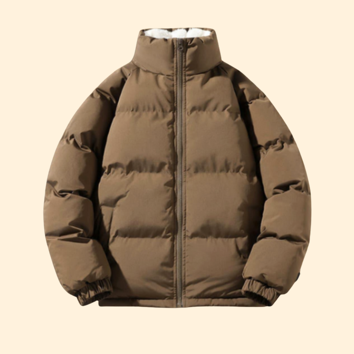 Women’s Puffer Jacket with Front Zipper