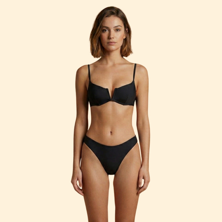 Women’s Push-Up Bikini Set with V-Neckline