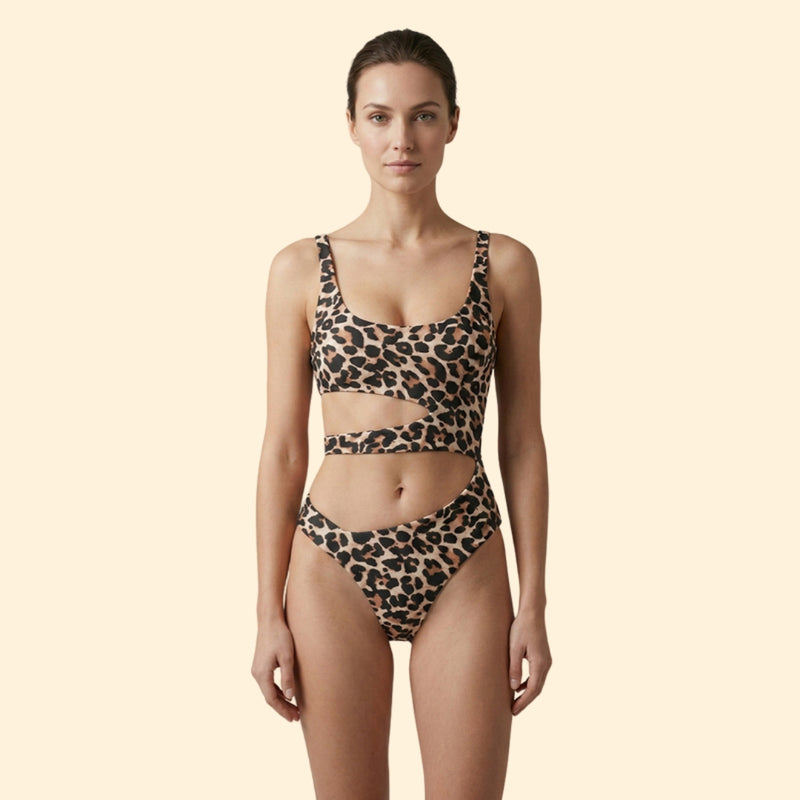 Women’s Push-Up Swimsuit with Side Slits