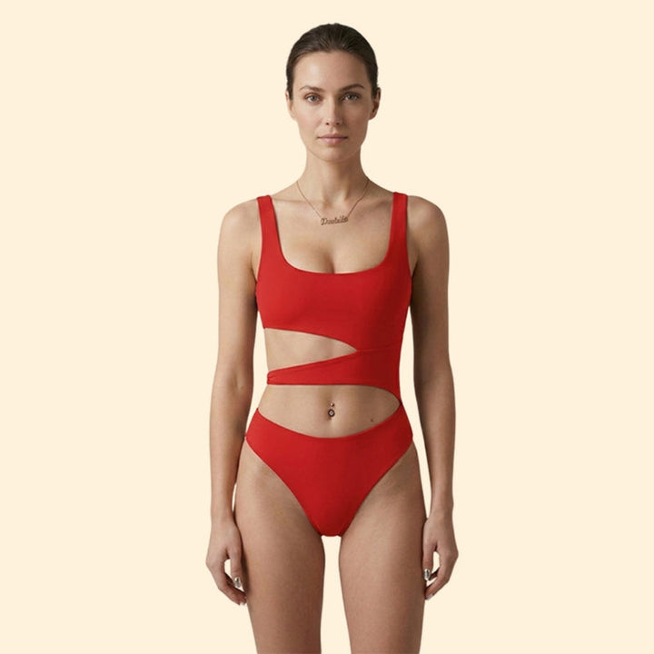 Women’s Push-Up Swimsuit with Side Slits