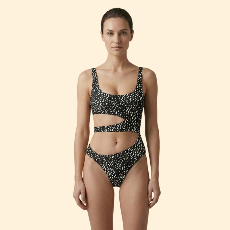 Women’s Push-Up Swimsuit with Side Slits