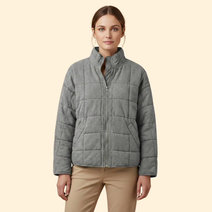 Women’s Quilted Stand-Up Collar Jacket