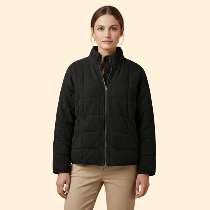 Women’s Quilted Stand-Up Collar Jacket