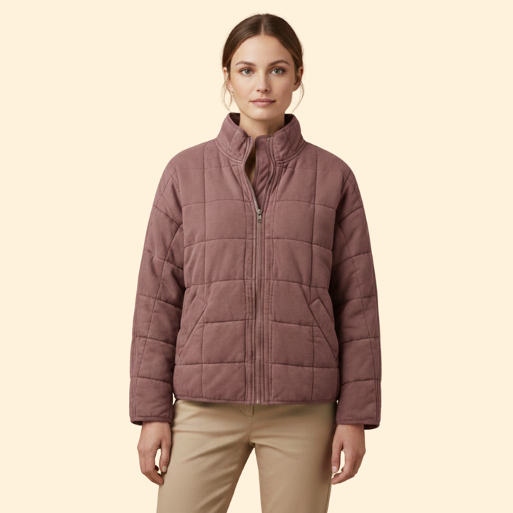Women’s Quilted Stand-Up Collar Jacket