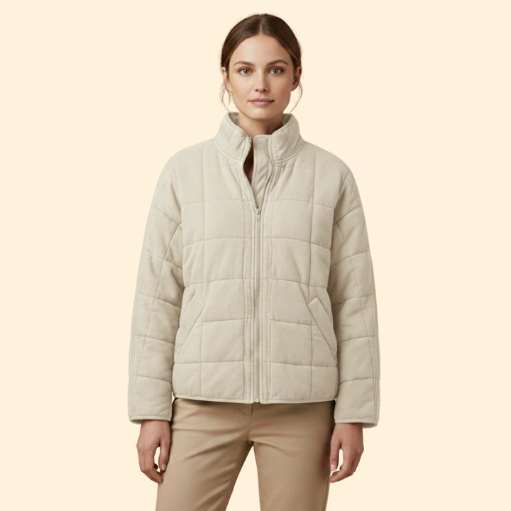 Women’s Quilted Stand-Up Collar Jacket