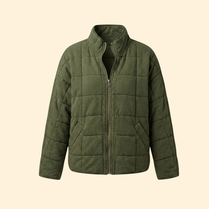 Women’s Quilted Stand-Up Collar Jacket
