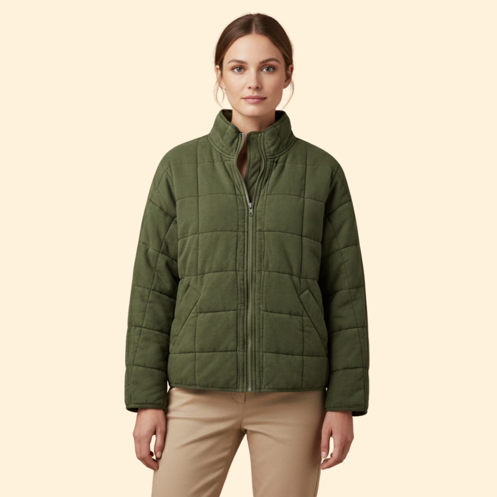 Women’s Quilted Stand-Up Collar Jacket