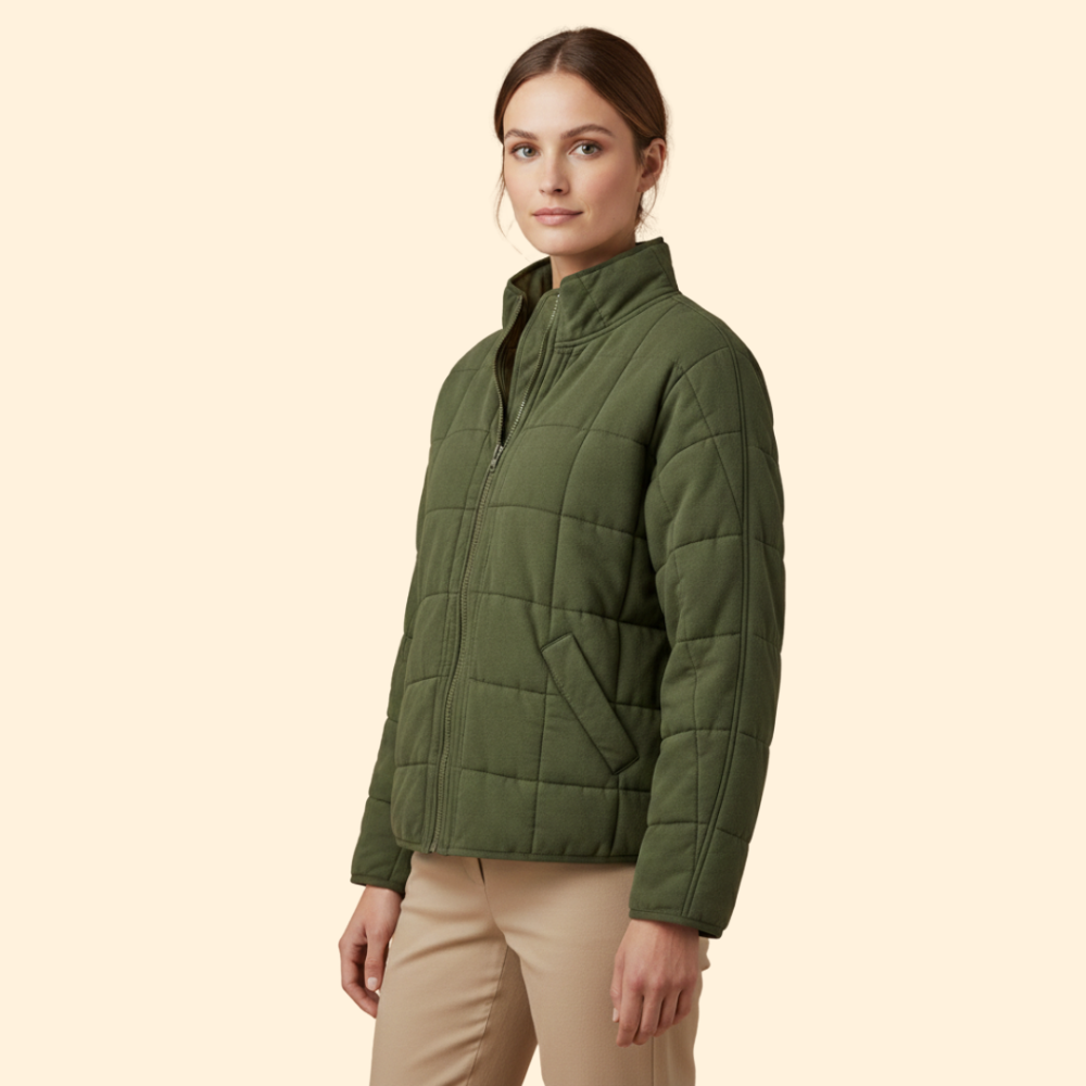 Women’s Quilted Stand-Up Collar Jacket