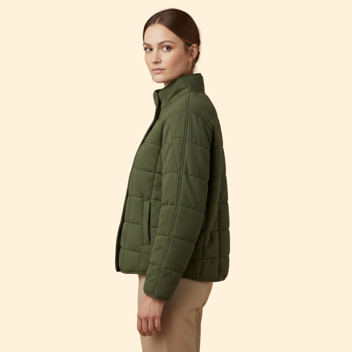 Women’s Quilted Stand-Up Collar Jacket