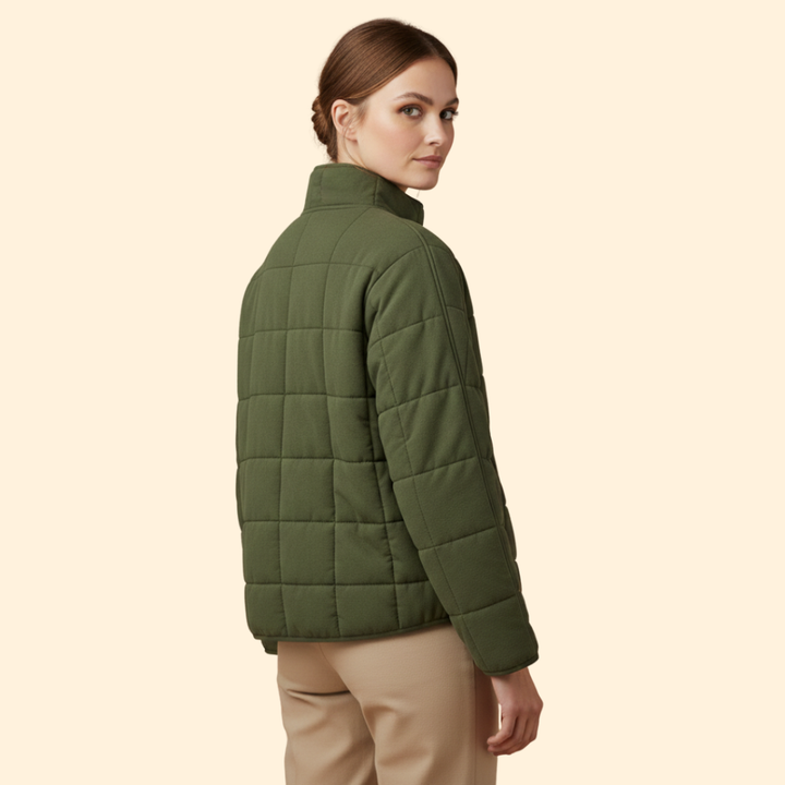 Women’s Quilted Stand-Up Collar Jacket