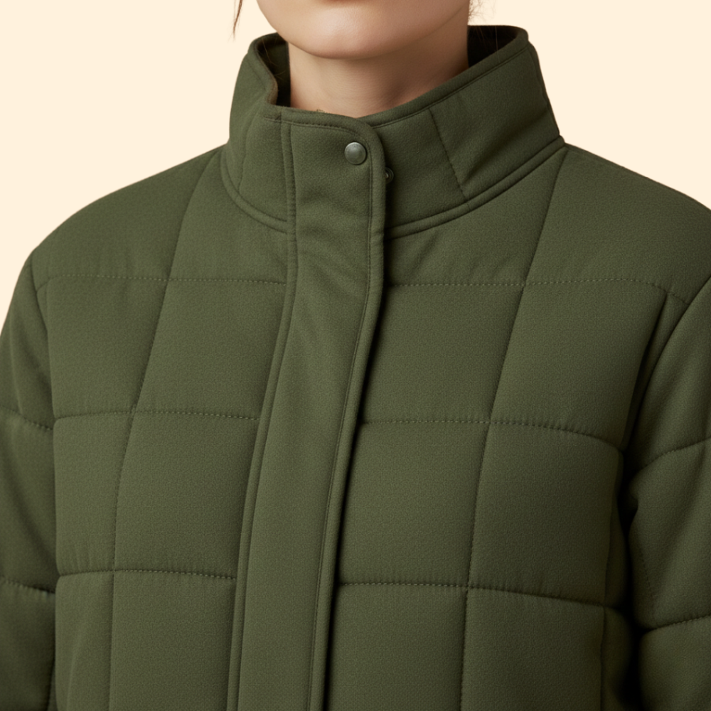 Women’s Quilted Stand-Up Collar Jacket