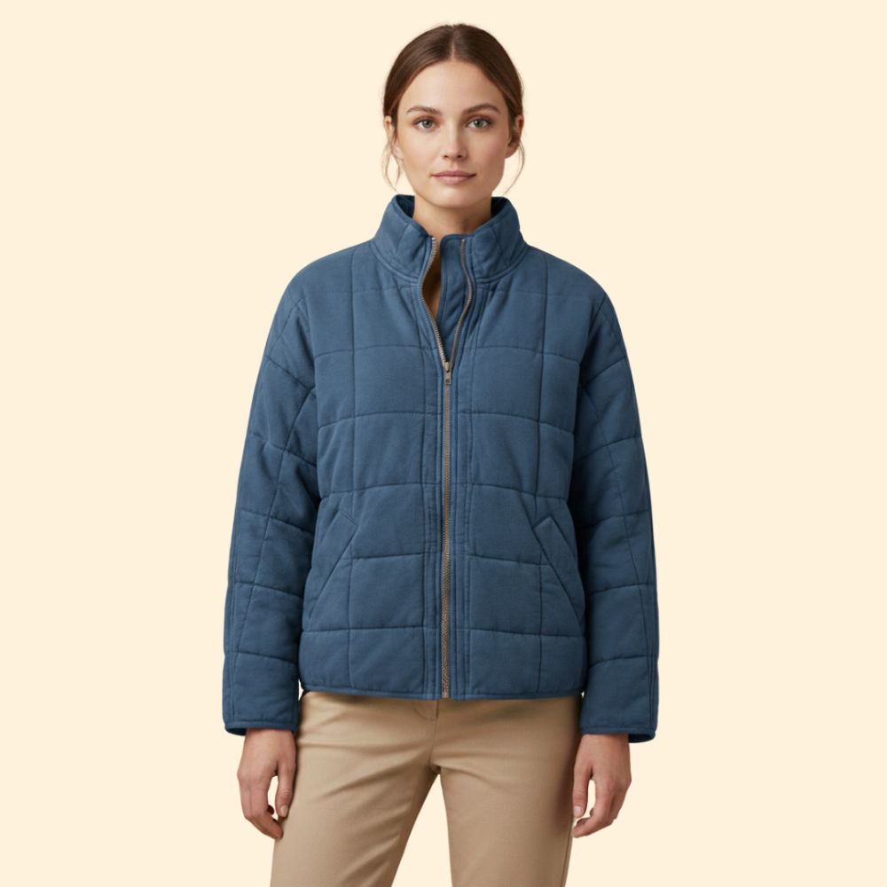 Women’s Quilted Stand-Up Collar Jacket